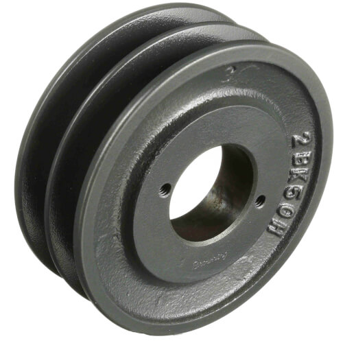 Main product image of 2 Groove Cast Iron Classical Gripbelt Sheave, 4L or A, 5L or B Belt, 4.75" OD
