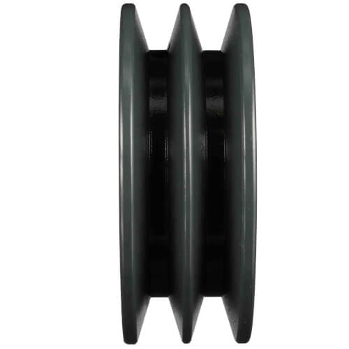 Main product image of 2 Groove Cast Iron Classical Gripbelt Sheave, 4L or A, 5L or B Belt, 4.75" OD