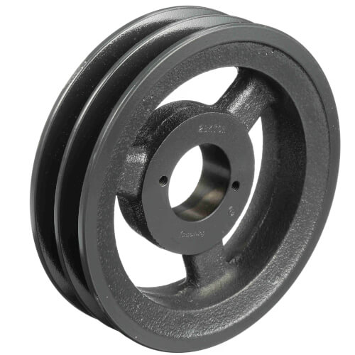 Main product image of 2 Groove Cast Iron Classical Gripbelt Sheave, 4L or A, 5L or B Belt, 6.75" OD