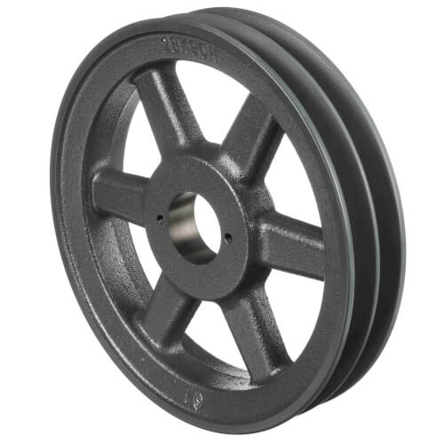 Main product image of 2 Groove Cast Iron Classical Gripbelt Sheave, 4L or A, 5L or B Belt, 8.75" OD