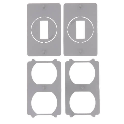 2-Gang Universal Flip-Lid Weatherproof Receptacle Cover (Silver)