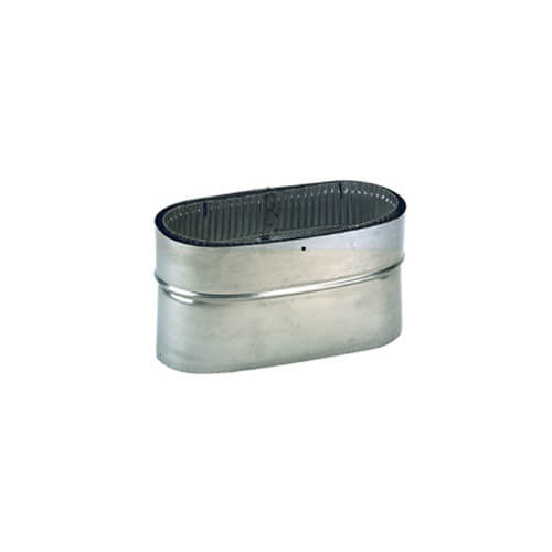 6" Stainless Steel Oval Connector