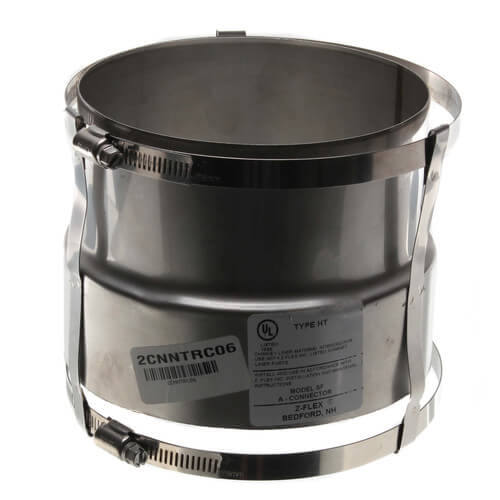 6" Stainless Steel Drip Less Type A Connector