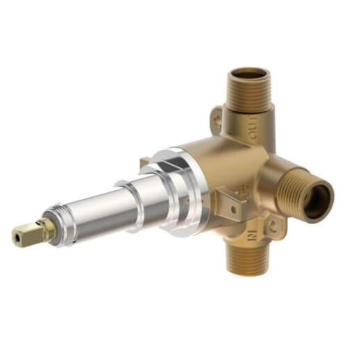 1/2" Temptrol Non-Shared Dual Outlet Diverter Rough-In Valve Body (Sweat/Threaded)