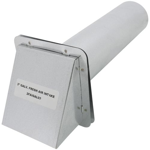 Main product image of 3" Galvanized Fresh Air Intake Hood