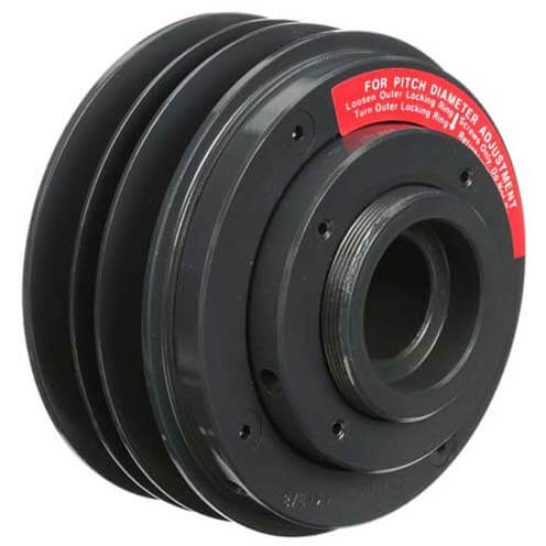 Main product image of 2 Groove Cast Iron Variable Speed Sheave w/ 1-3/8" Bore, 6.68" OD