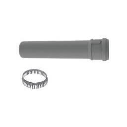 2" x 72" PolyPro Single Wall Straight Pipe w/ Locking Clamp
