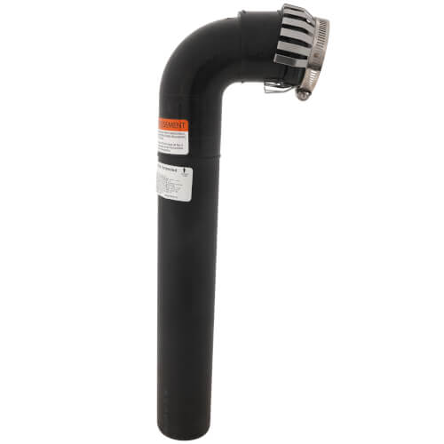 Main product image of 2" PolyPro 90° Black UV Resistant Extended Elbow w/ LB2