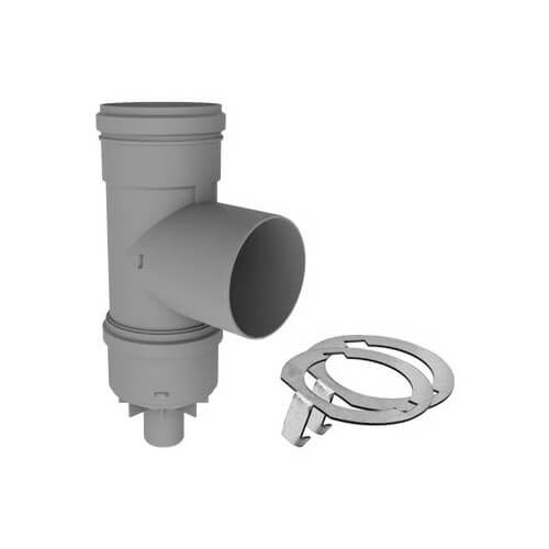 2" PolyPro Tee with Drain Cap w/ LB2