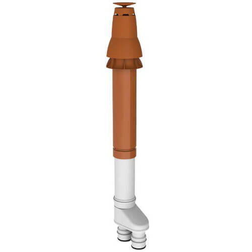 2" x 4" PolyPro Vertical Termination Kit with Terracotta Cap w/ LB2