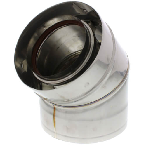 4" x 45° Z-Vent Double Wall Elbow