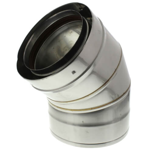 2SVDE0645 ZFLEX 2SVDE0645 6" x 45° ZVent Double Wall Elbow