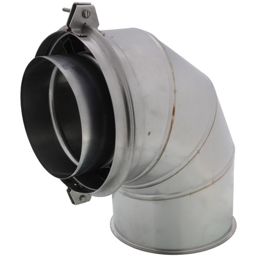 Main product image of 6" x 90-Degree Z-Vent Double Wall Elbow w/ ZV-Clamp