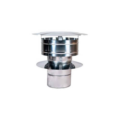 12" Z-Vent Double Wall Rain Cap w/ Wind Band & ZV-Clamp
