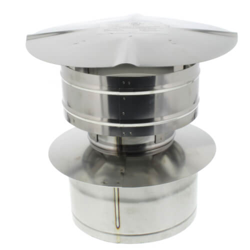 Main product image of 4" Z-Vent Double Wall Rain Cap w/ Wind Band