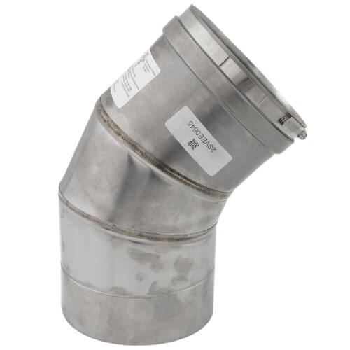 Main product image of 6" x 45° Z-Vent Single Wall Elbow