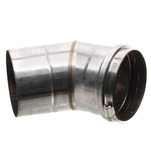 Main product image of 4" x 15° Z-Vent Single Wall Elbow