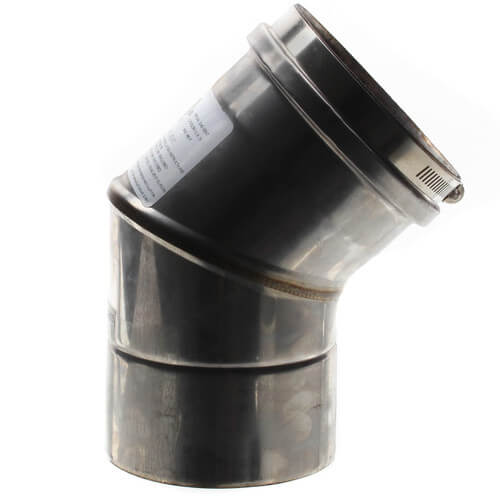 Main product image of 4" x 15° Z-Vent Single Wall Elbow