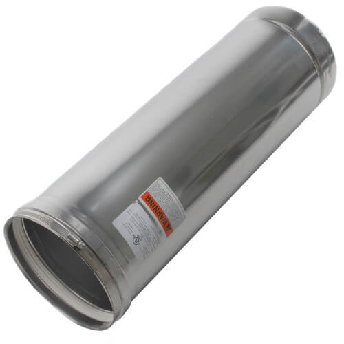 2SVEP0802 ZFLEX 2SVEP0802 8" x 2 Ft. ZVent Single Wall Pipe