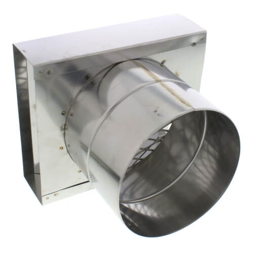 9" Z-Vent Single Wall Horizontal Wall Termination Box