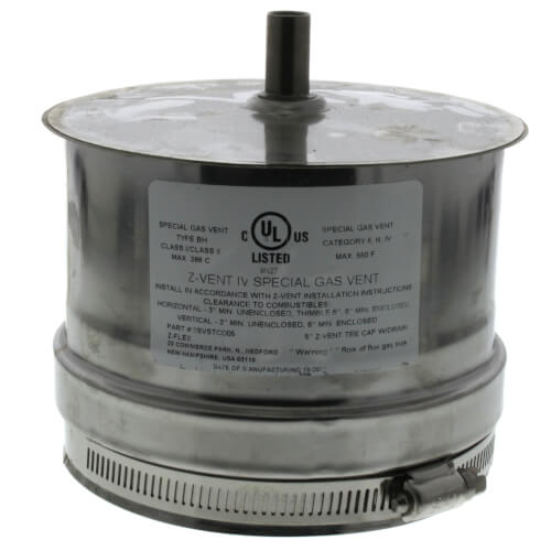 Main product image of 5" Z-Vent Tee Cap with Drain