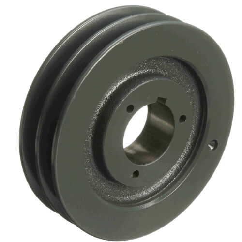 Main product image of 2 Groove Cast Iron Split Taper Sheave, A, B Belt, 6.55" OD