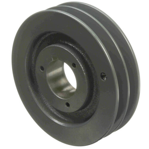 Main product image of 2 Groove Cast Iron Split Taper Sheave, A, B Belt, 6.55" OD