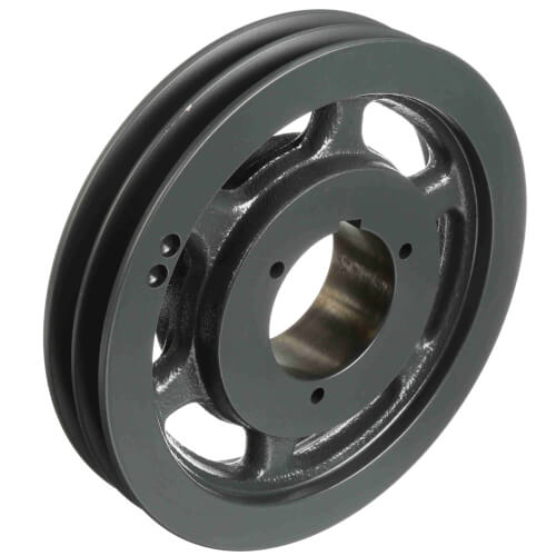 2 Groove Cast Iron Split Taper Sheave, A, B Belt, 9.35" OD