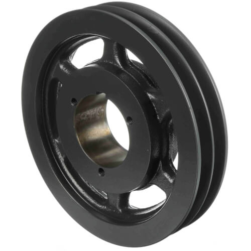 2 Groove Cast Iron Split Taper Sheave, A, B Belt, 9.35" OD