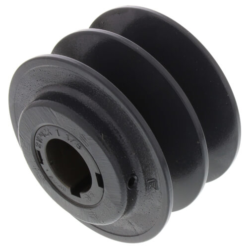 2 Groove Cast Iron Variable Pitch Sheave w/ 1-1/8" Bore, 3.95" OD