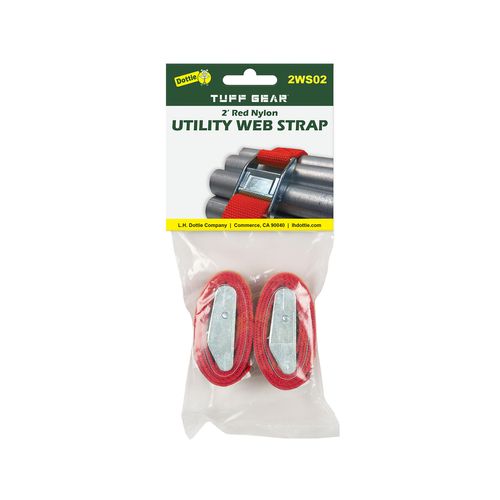 Main product image of 2' Red Nylon Web Straps (2 Pack)