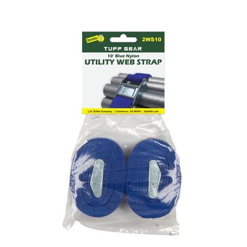 Main product image of 10' Blue Nylon Web Straps (2 Pack)