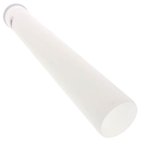 3" x 24" Z-DENS White Polypropylene Pipe