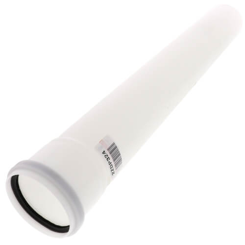 3" x 24" Z-DENS White Polypropylene Pipe