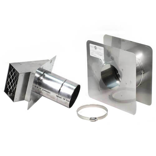 4" Z-Vent Water Heater Horizontal Vent Kit w/ Backflow