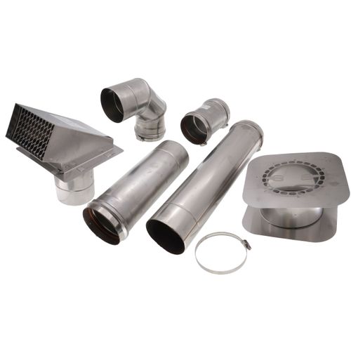 Main product image of 4" Z-Vent Water Heater Horizontal Vent Kit w/ Backflow
