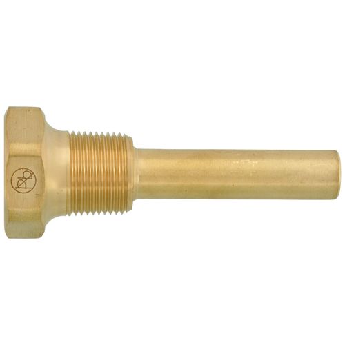 Main product image of 3/4" NPT Lead Free Brass Thermowell with 3-1/2" Stem, 1-7/10" Insertion