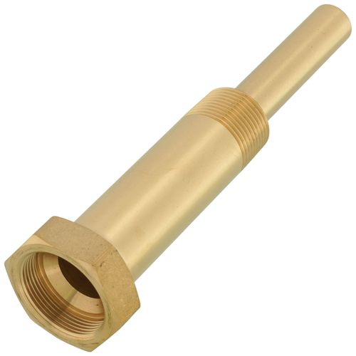 Main product image of 3/4 NPT Brass Thermowell with 6" Stem, 2-1/2" Insertion