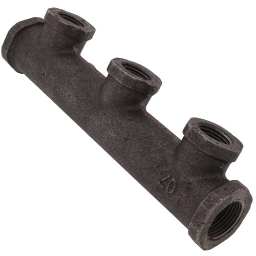 Main product image of Manifold, Cast 3 NPT Port (3/4" x (3) 1/2" x 1/2")