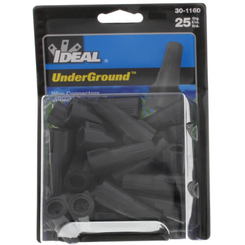 Underground Model 60 Wire Connector, Grey (Card of 25)