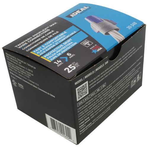 Main product image of Twister ProFLEX Max 348 Wire Connector, Blue/Gray (Box of 25)