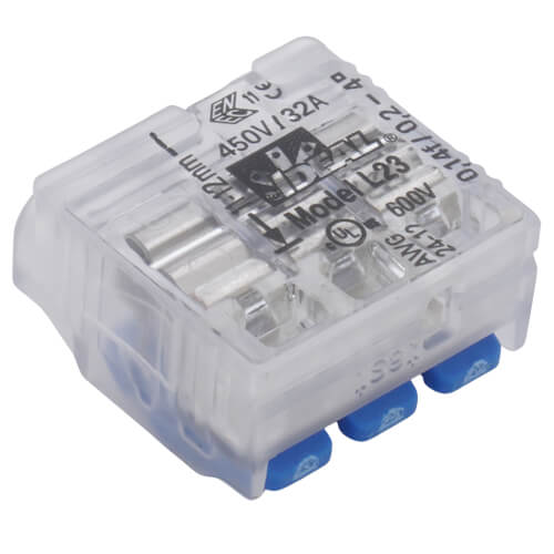 Main product image of In-Sure Lever Wire Connector, L23 3-Port (Box of 350)