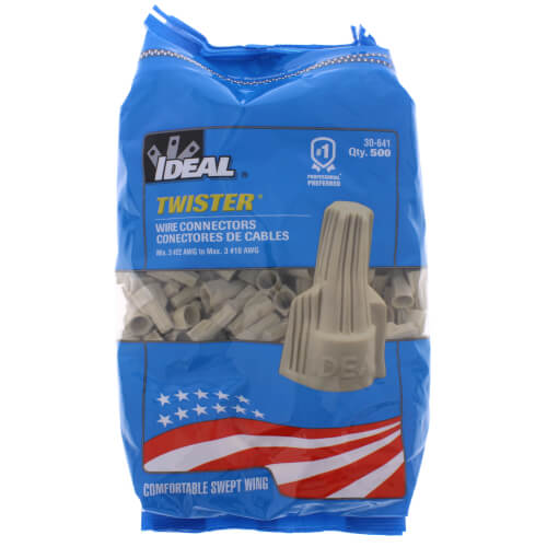 Main product image of Twister® 341 Wire Connector, Tan (Bag of 500)