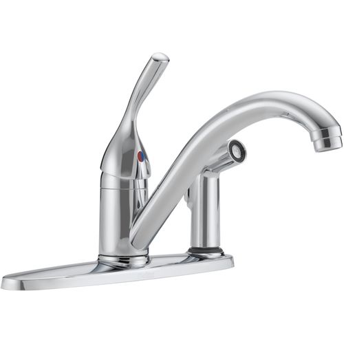 Main product image of Single Handle Kitchen Faucet w/ Integral Spray (Chrome), 300-DST