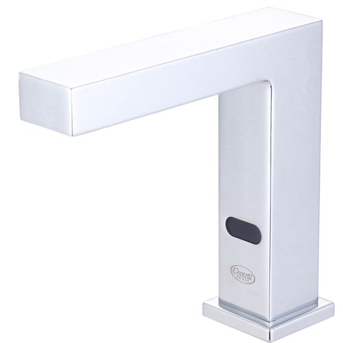 Main product image of Single-Hole Battery-Powered Electronic Sensor Faucet, 5-1/4" Spout Reach, 0.5 GPM (Chrome), 3000-CENTRAL-BRASS