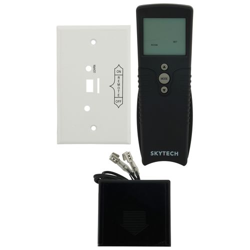 Main product image of Timer/Thermostat Fireplace Remote Control Kit w/ Transmitter, Receiver, Wall Plate, Batteries, Hardware and Wall Clip