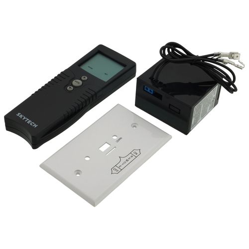 Main product image of Timer/Thermostat Fireplace Remote Control Kit w/ Transmitter, Receiver, Wall Plate, Batteries, Hardware and Wall Clip