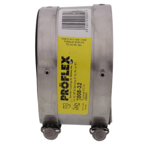 Main product image of 3" x 2" ProFlex Coupling (PVC, Steel, Extra-Heavy Cast Iron to Cast Iron, PVC, Steel)