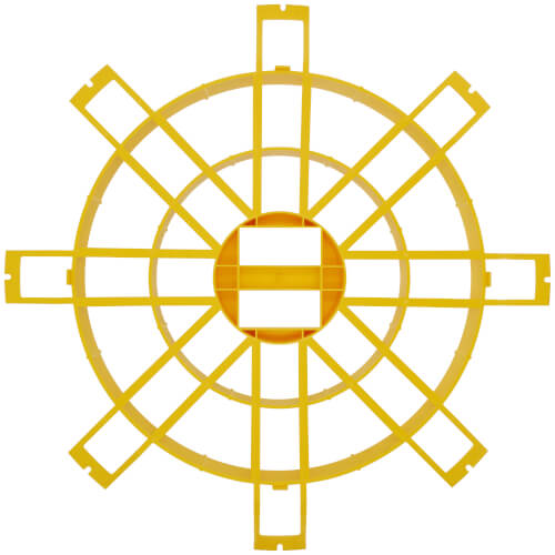 Main product image of 24" Safety Screen for Polylok Risers (Yellow)