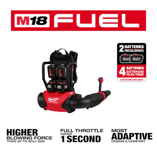 300924HD Milwaukee 300924HD M18 FUEL Dual Battery Backpack Blower Kit